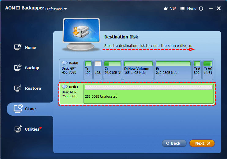 Destination SSD