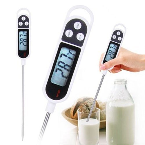 Digital Food Thermometer Kitchen BBQ Temperature Test with LCD Display Range -50ºc to +300ºc: